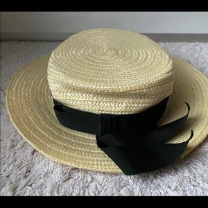 Lightweight Straw Boater By Olney With Black